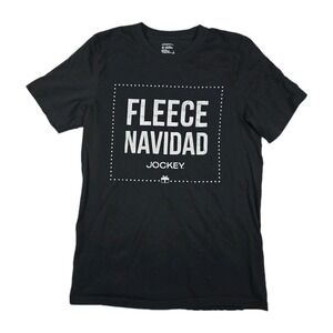 Jockey Brand Fleece Navidad Adult Size‎ Medium Classic Crew Neck T-Shirt Gift